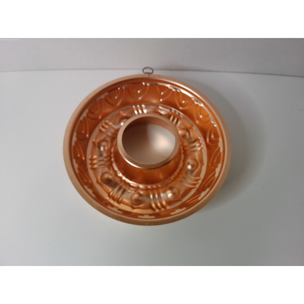 Set Of 4 Copper Color Jello Pans Vintage